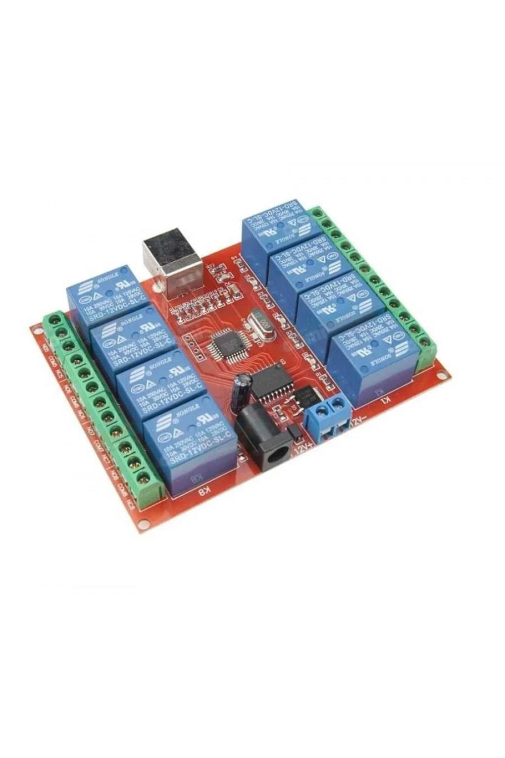 12V 8 Kanal USB Röle Kartı