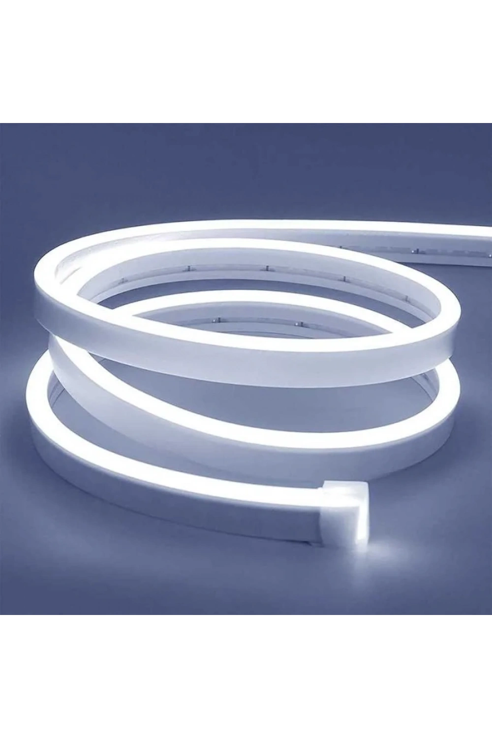 12V Esnek Neon Şerit Led 5 Metre - Beyaz