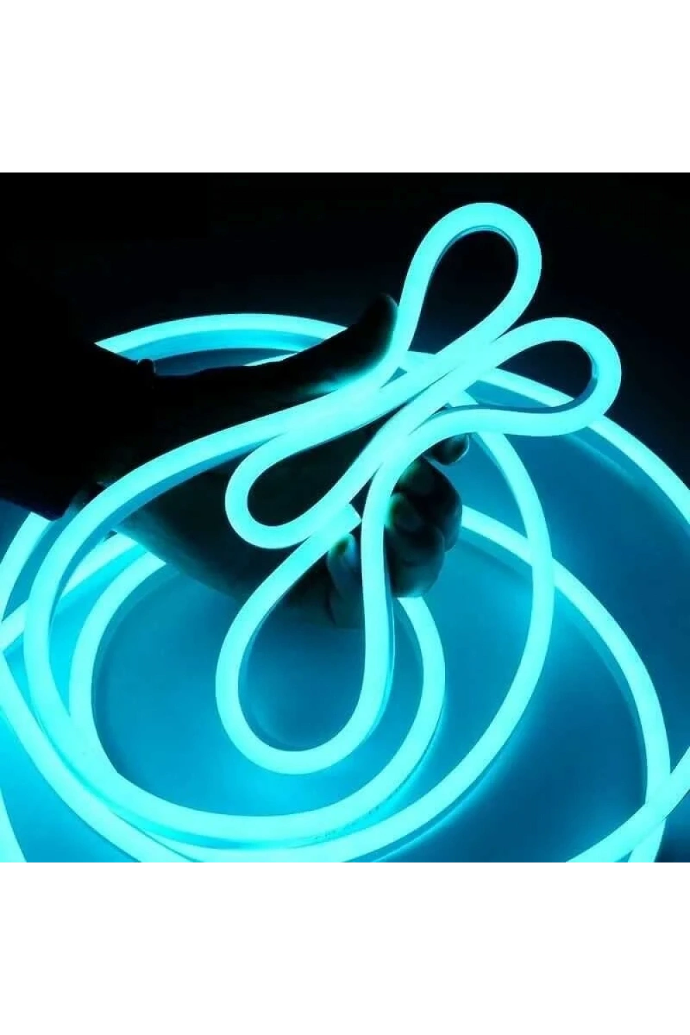 12V Esnek Neon Şerit Led 5 Metre - Buz Mavisi