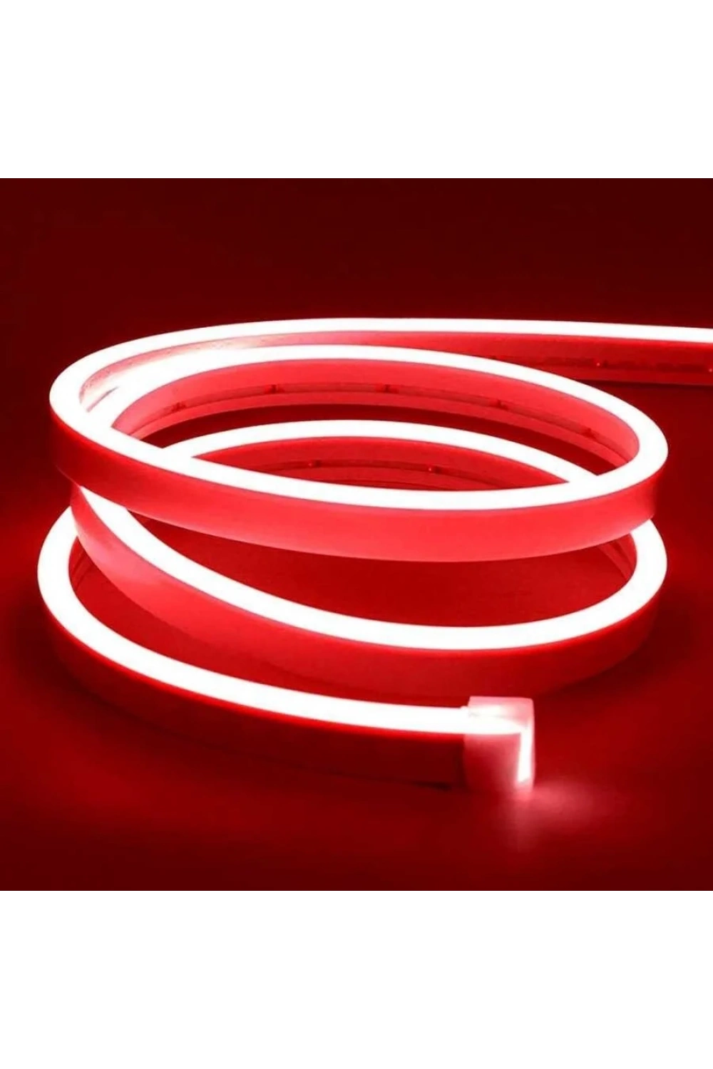 12V Esnek Neon Şerit Led 5 Metre - Kırmızı