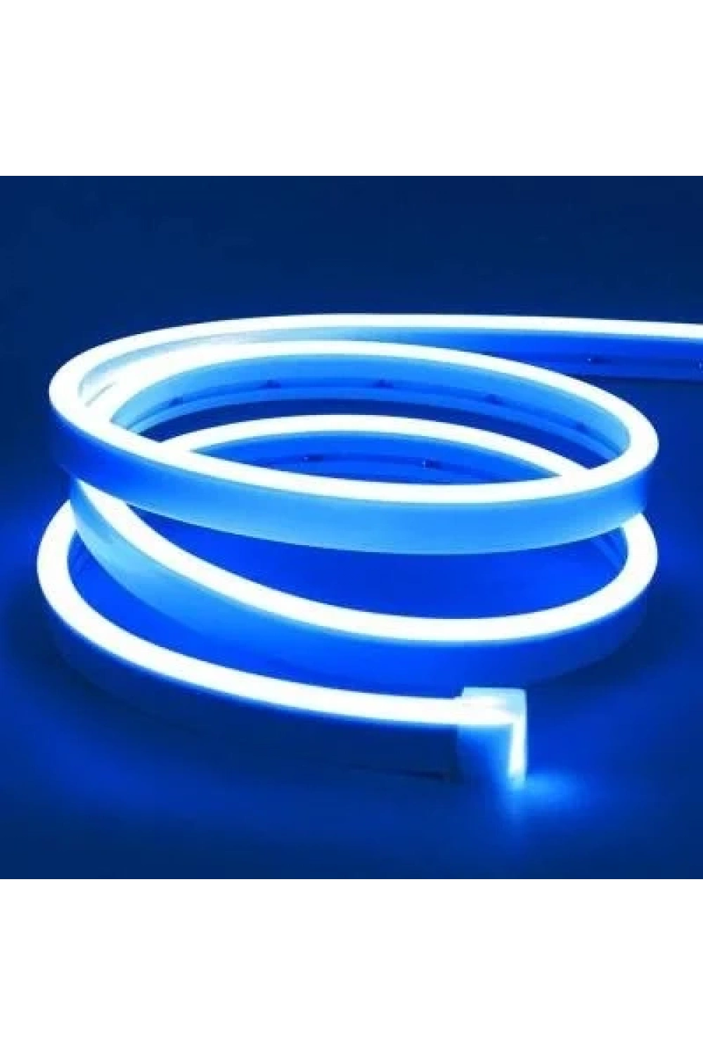 12V Esnek Neon Şerit Led 5 Metre - Mavi