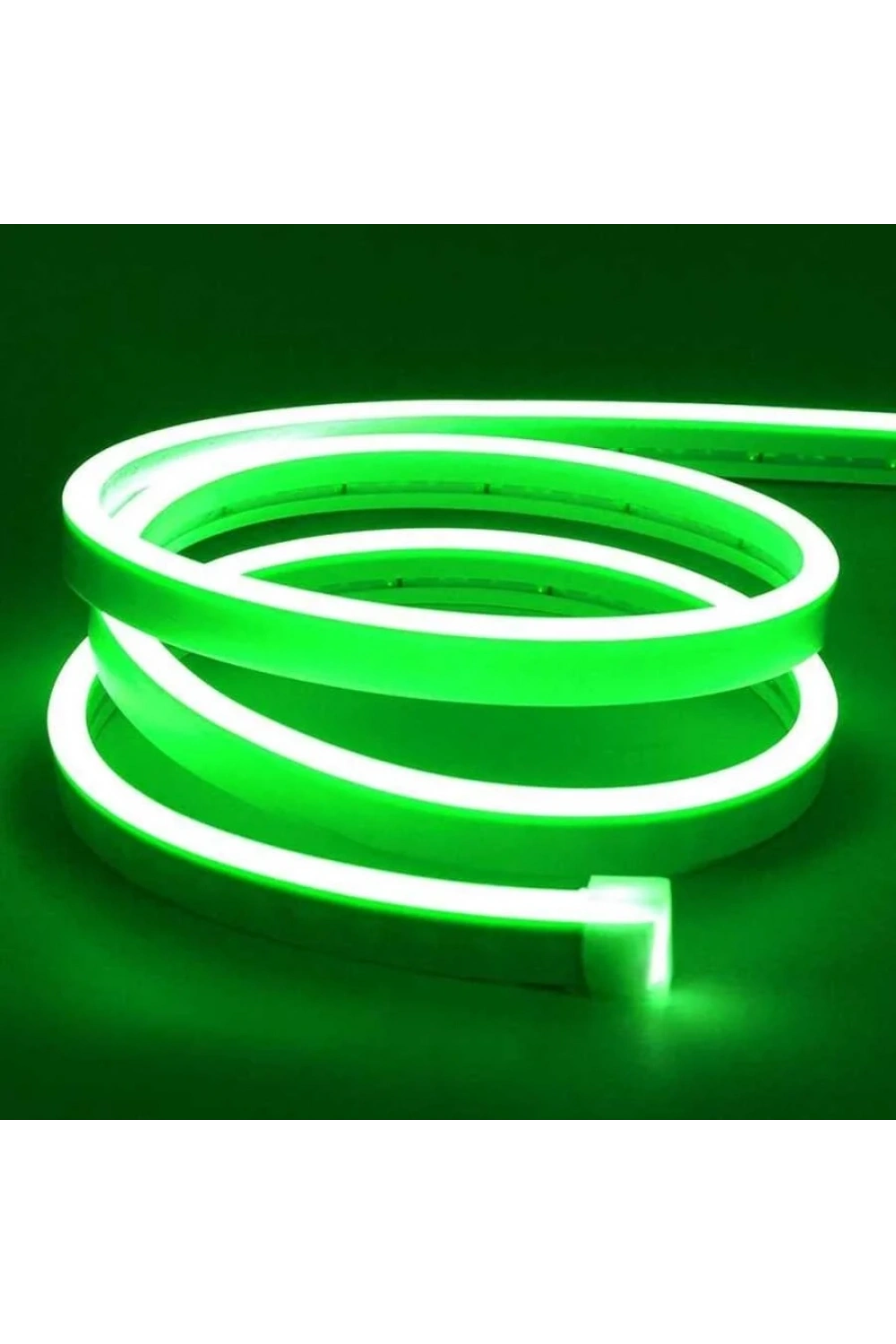 12V Esnek Neon Şerit Led 5 Metre - Yeşil