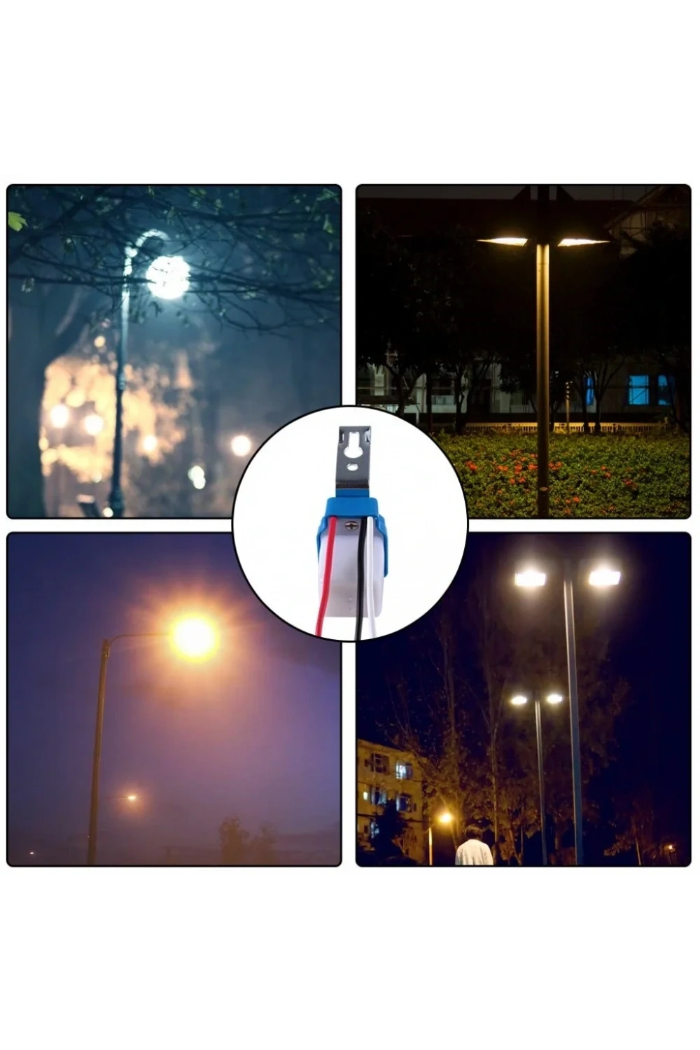 12V Fotosel Otomatik Işık Sensörü - Gece Sensörü