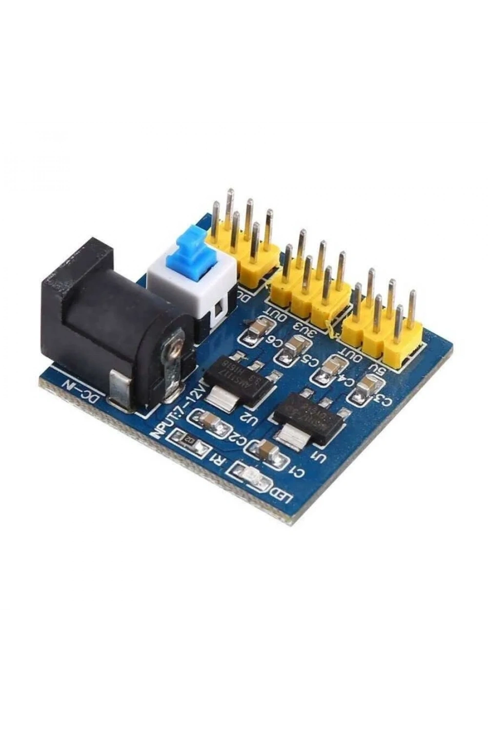 12V Giriş 3.3V. 5V Çoklu Çıkışlı Regülatör Kartı