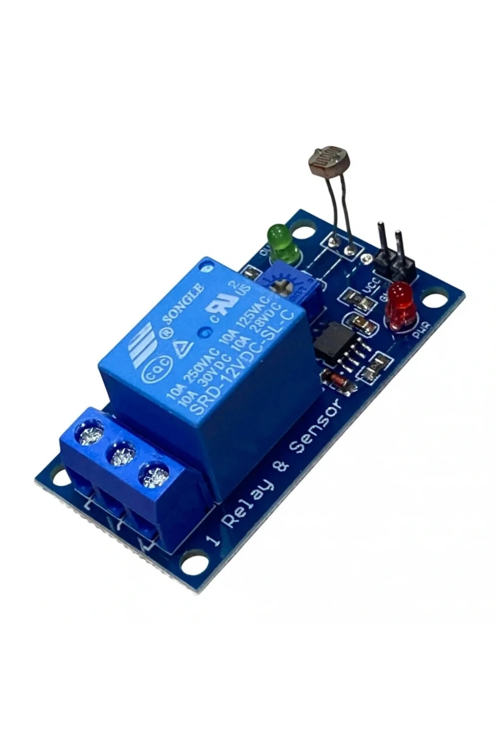 12V Tek Kanal LDR Işık Kontrollü Röle Modülü