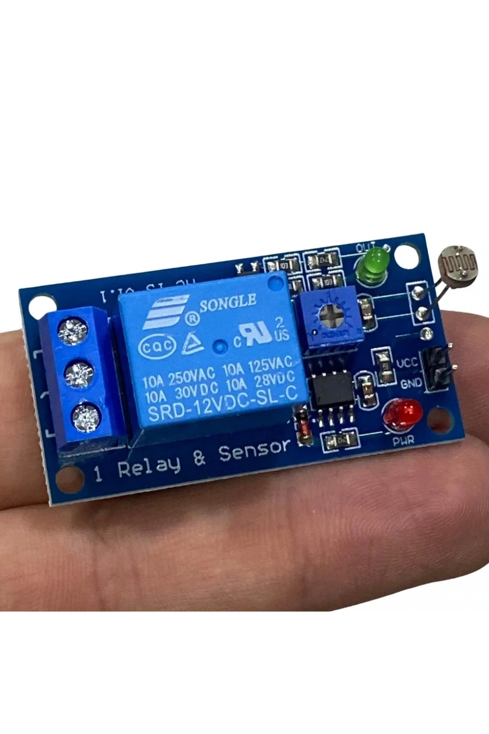 12V Tek Kanal LDR Işık Kontrollü Röle Modülü