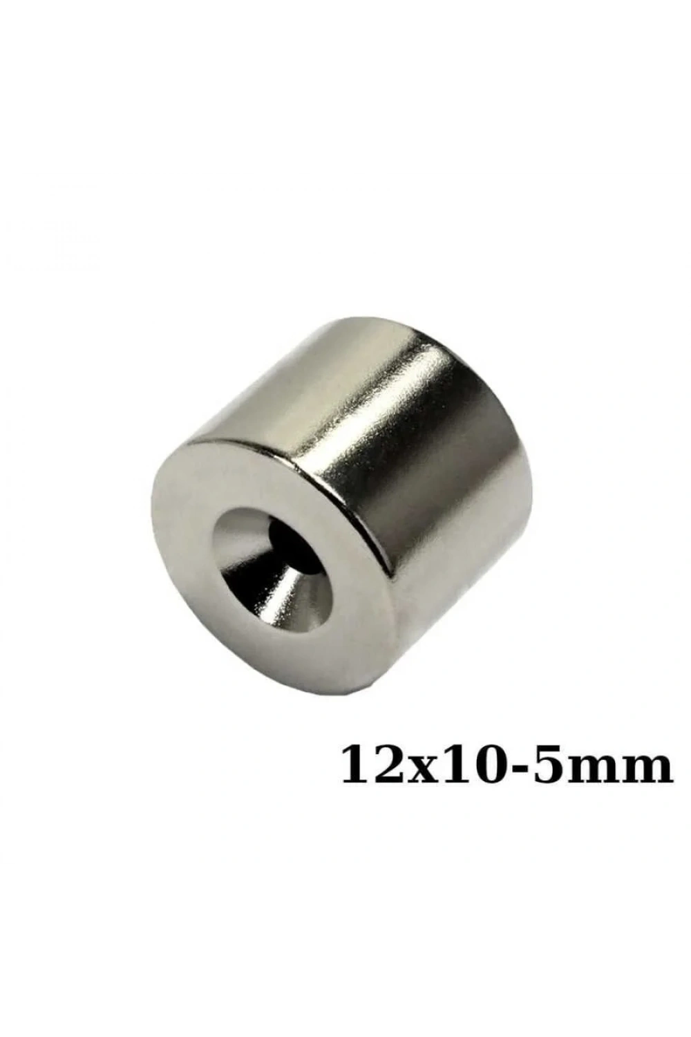 12X10-5mm Havşa Delikli Neodyum Güçlü Mıknatıs - Neodim Magnet