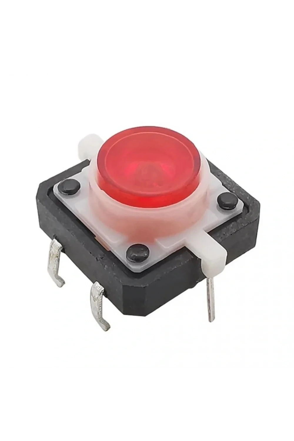 12x12mm Kırmızı Led Işıklı Tact Switch