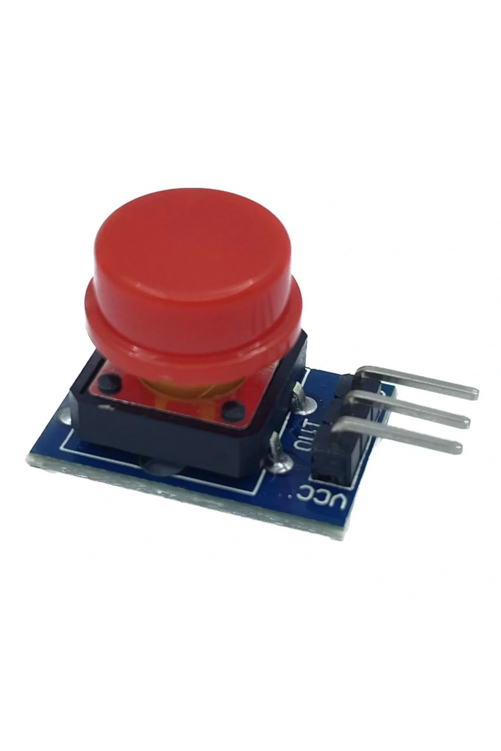 12x12mm Push Buton Switch Modül Kırmızı Kapak 1 Adet
