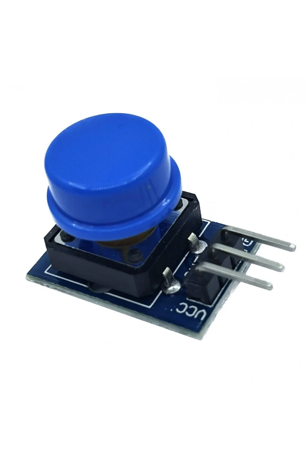 12x12mm Push Buton Switch Modül Mavi Kapak 1 Adet