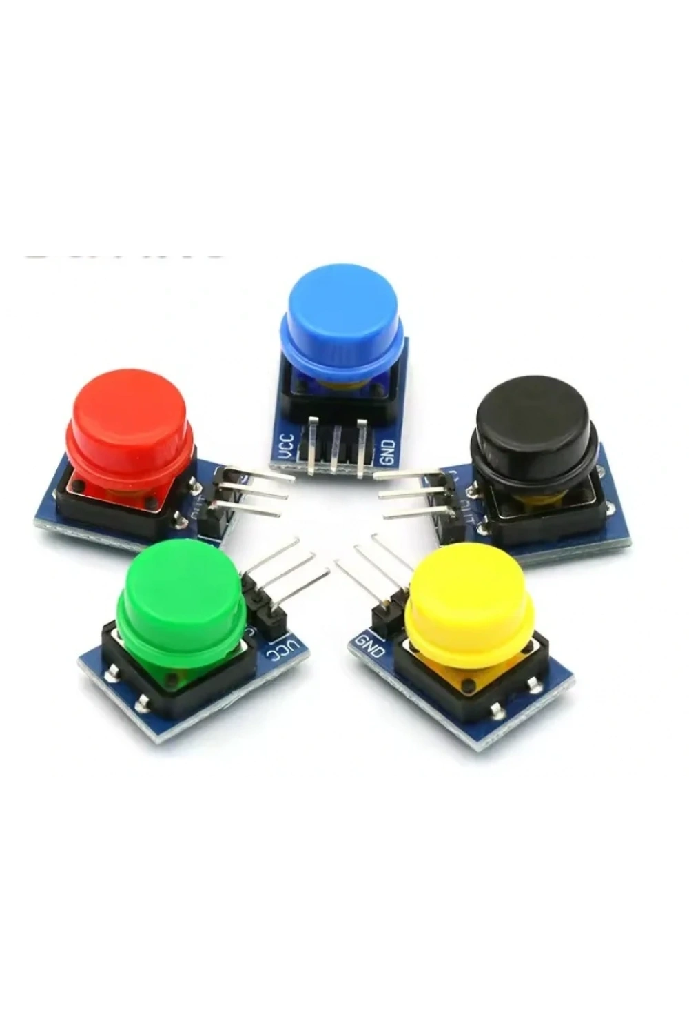 12x12mm Push Buton Switch Modül Siyah Kapak 1 Adet