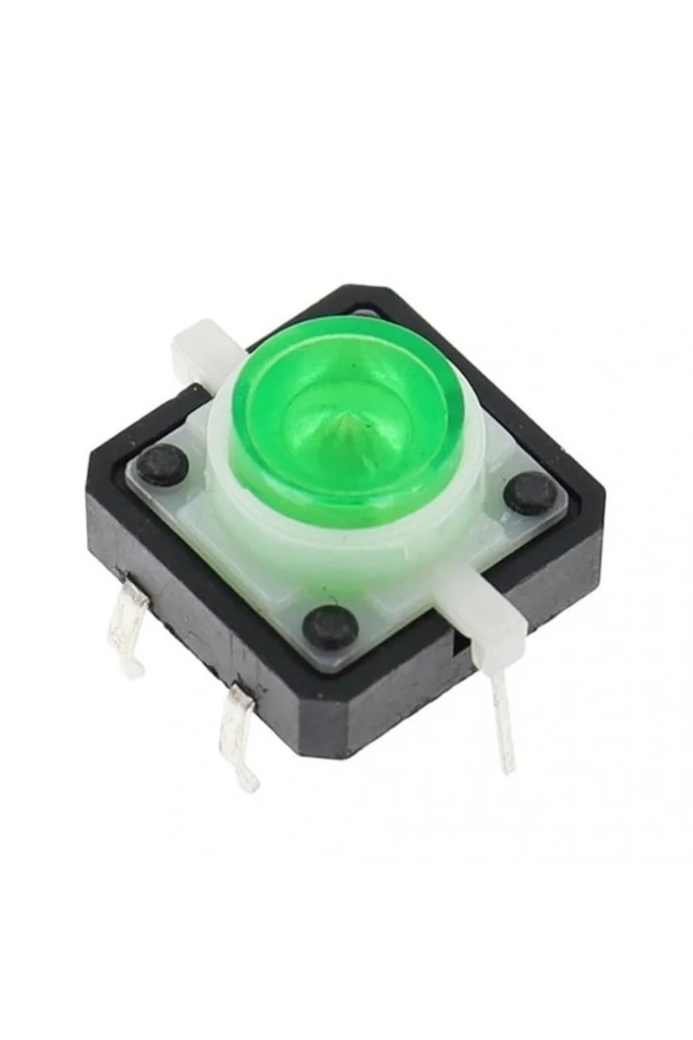 12x12mm Yeşil Led Işıklı Tact Switch