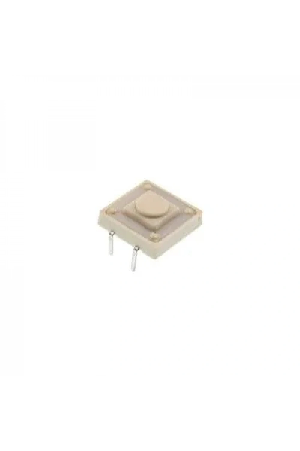 12x12x4.3mm 4 Pinli Beyaz Push Buton - Tact Switch