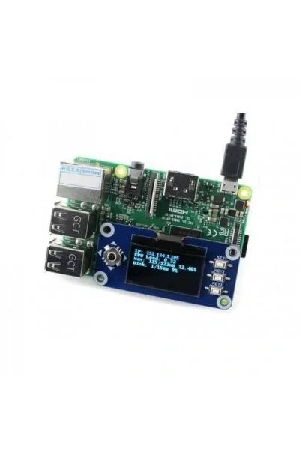 1.3 inch 128x64 Tuşlu Raspberry Pi Oled Lcd Ekran