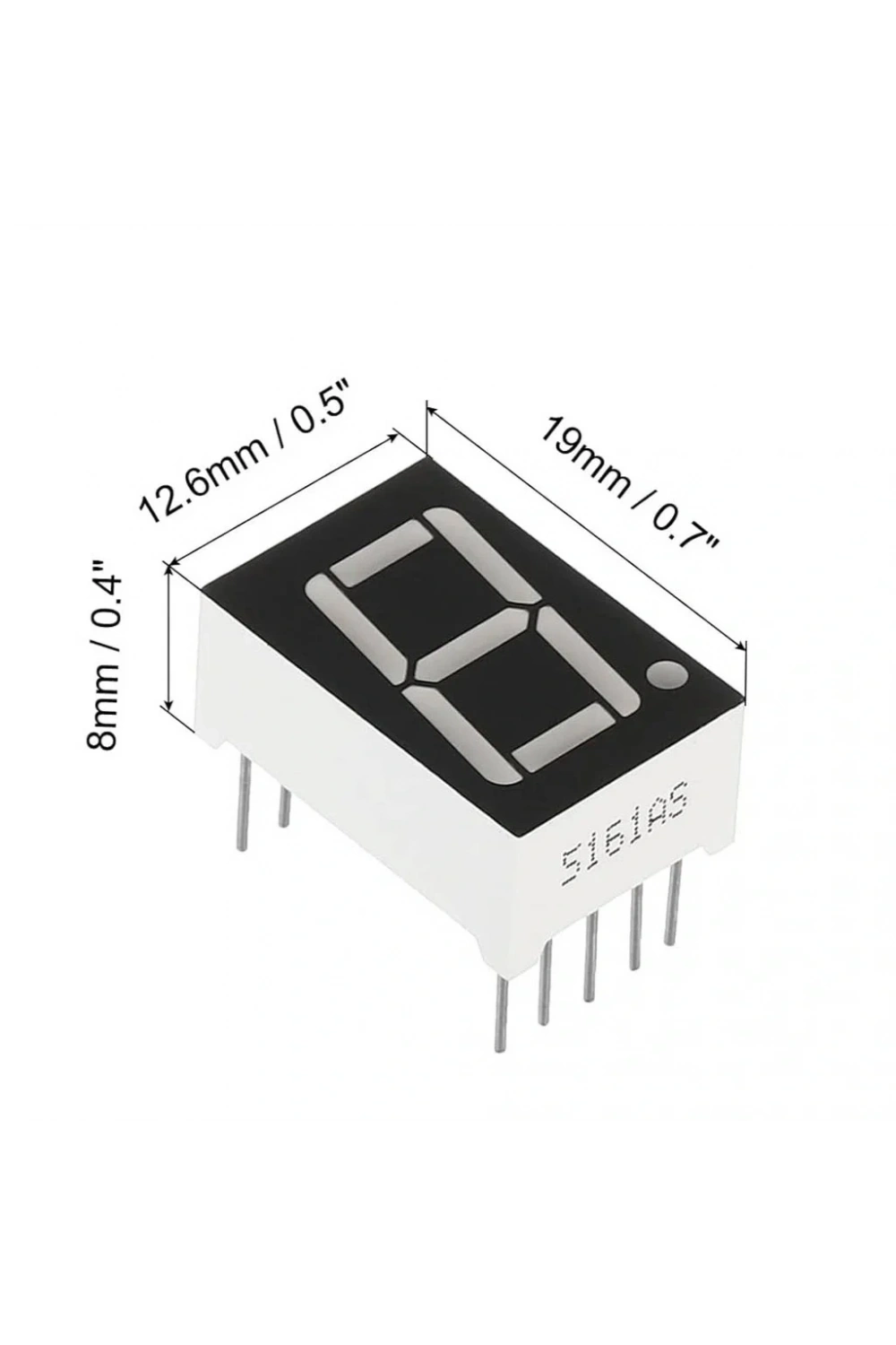 14 mm 7 Segment Display Ortak Katot 1 Digit