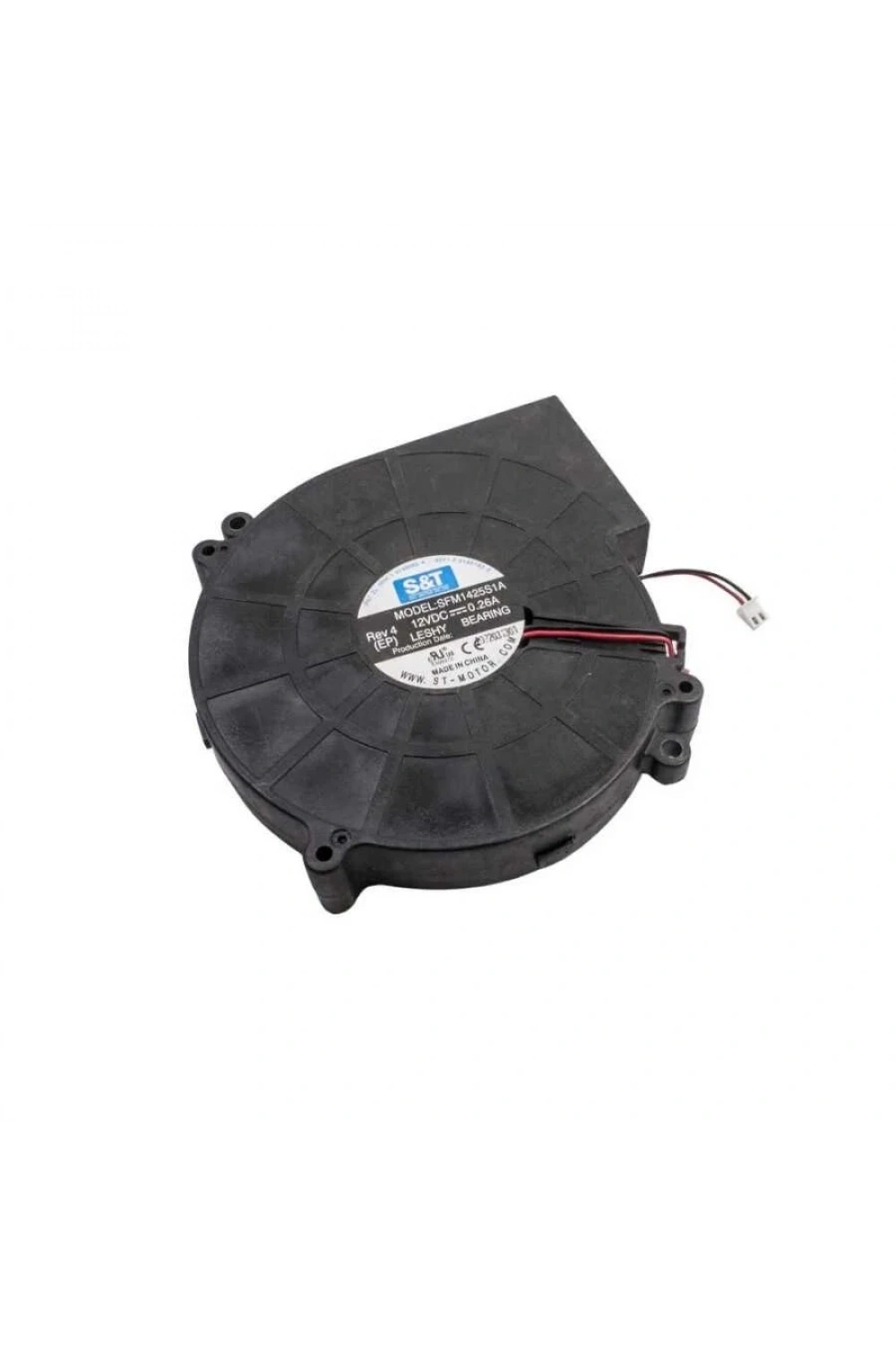 140X140X25mm 12V 0.26A 2P Salyangoz Fan