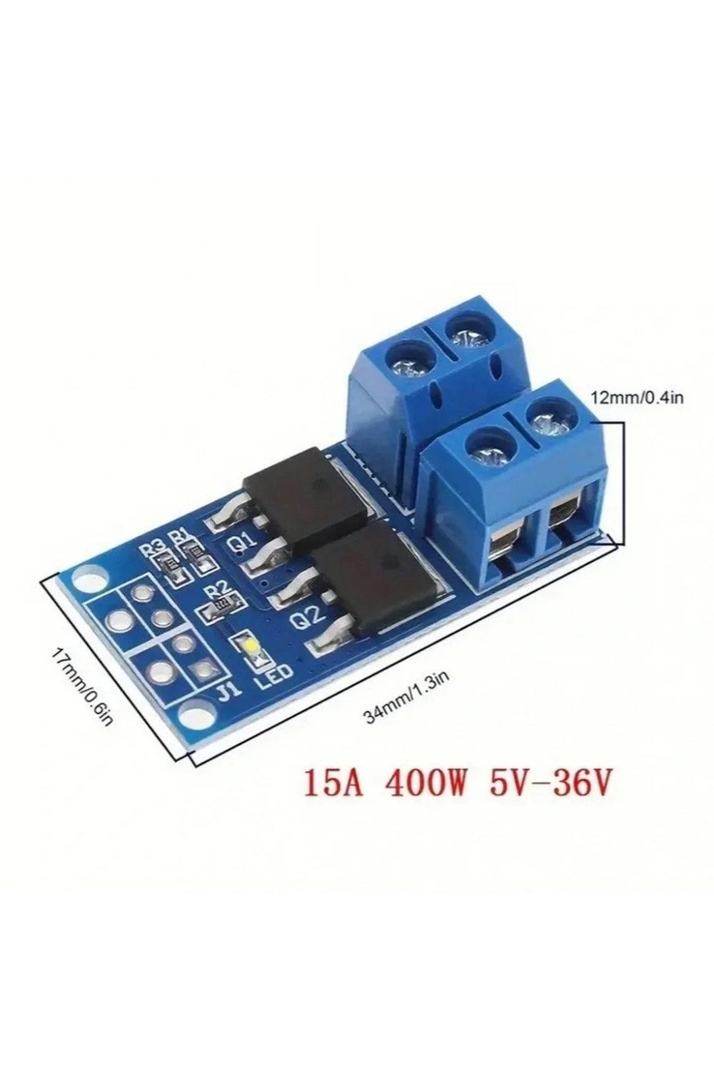 15A 400W PWM Kontrollü Mosfet Anahtarlama Modülü