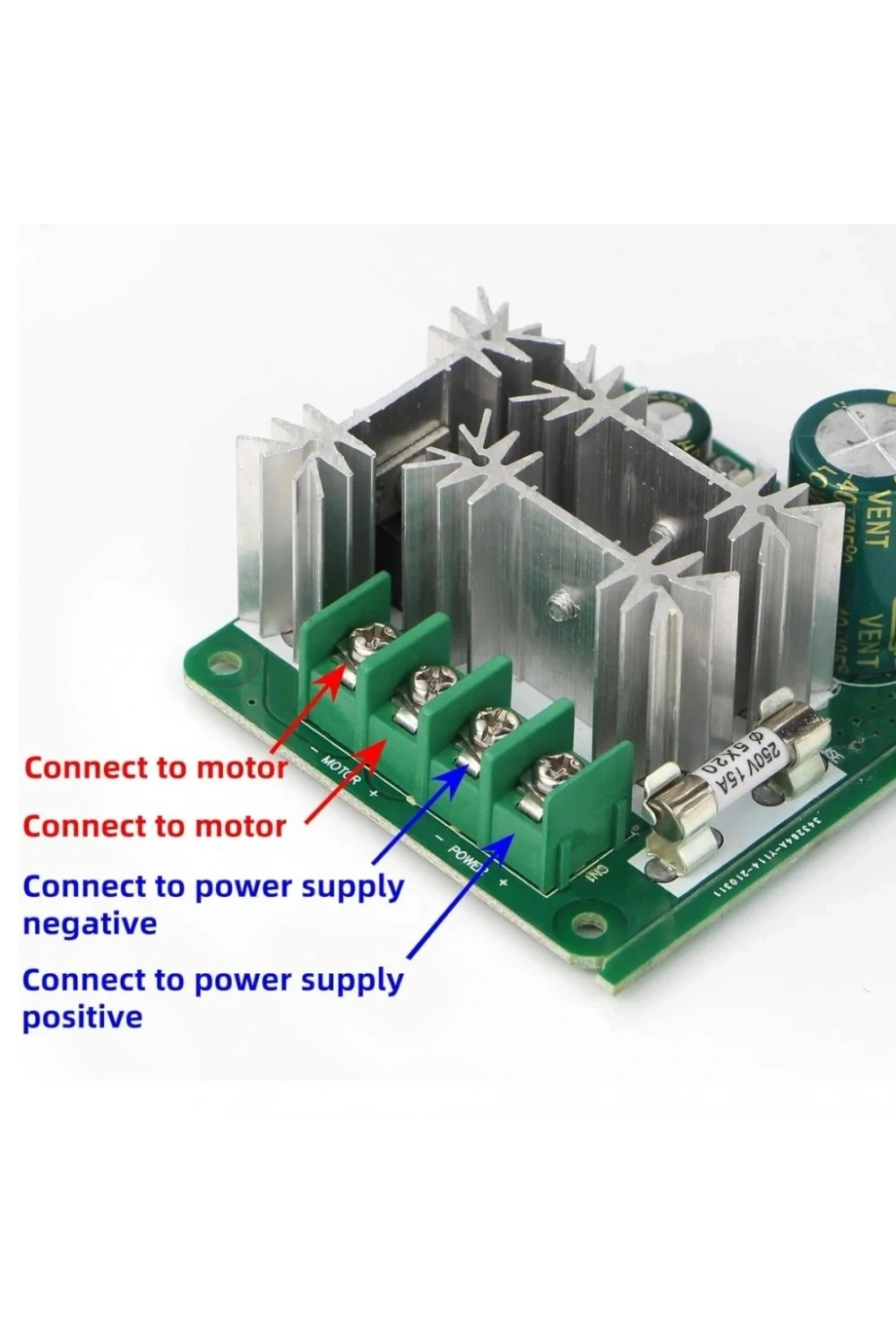15A 6-90V PWM DC Motor Sürücü Motor Hız Kontrol Modülü