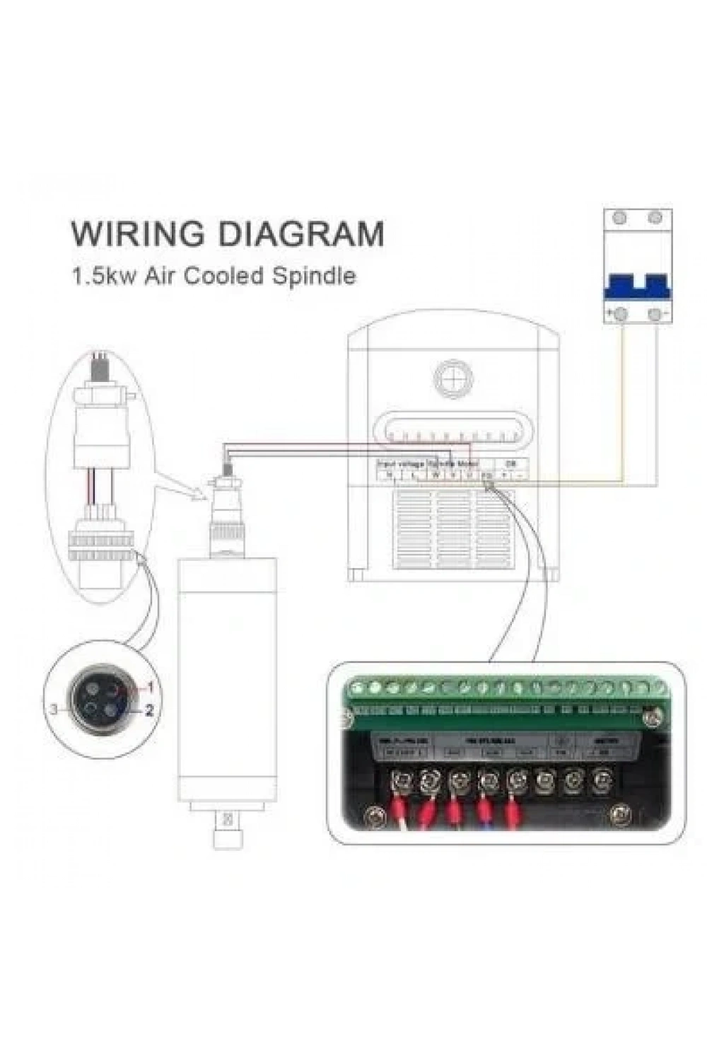 1.5KW Spindle Motoru - Hava Soğutmalı