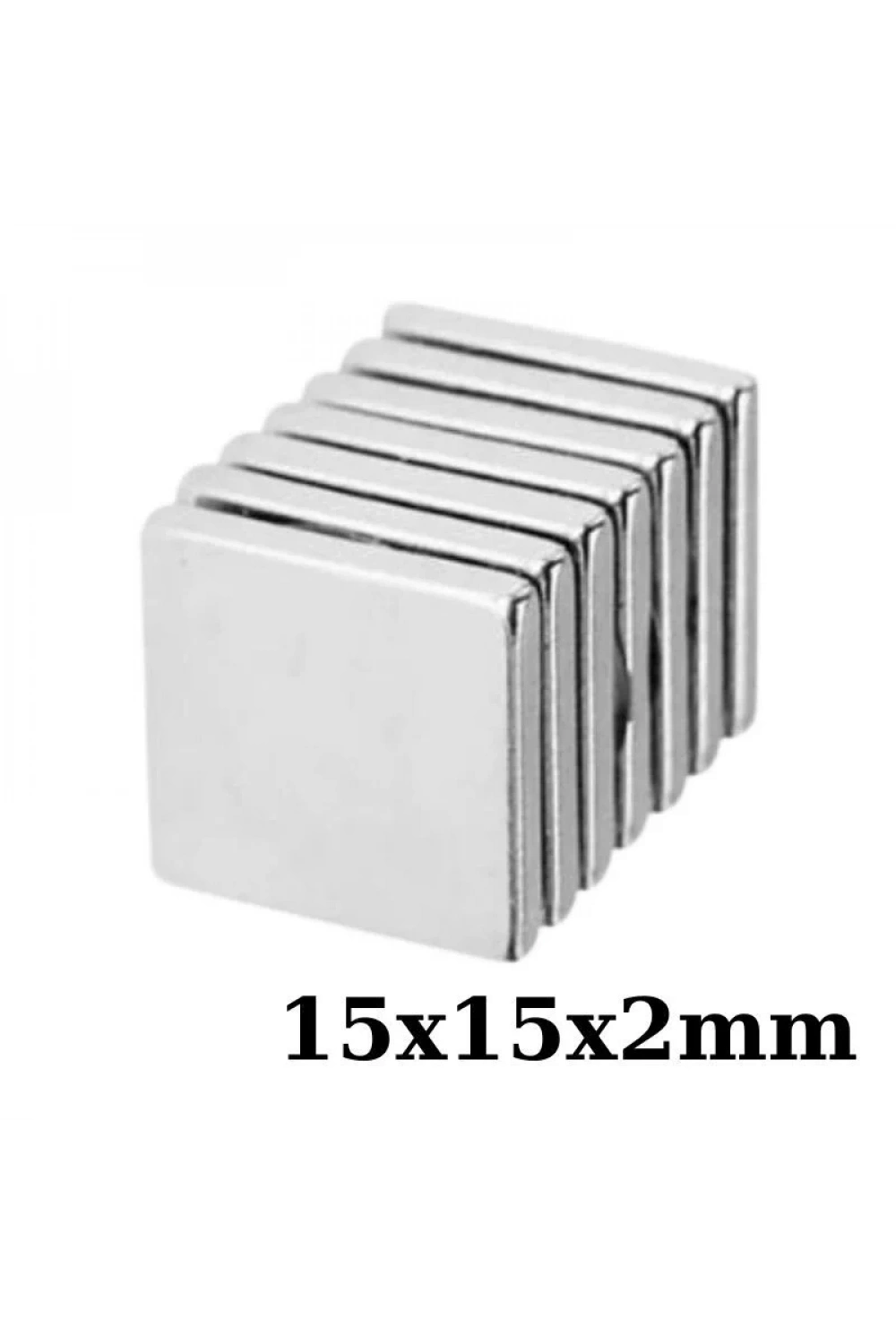 15x15x2mm Neodyum Güçlü Mıknatıs - Neodim Magnet