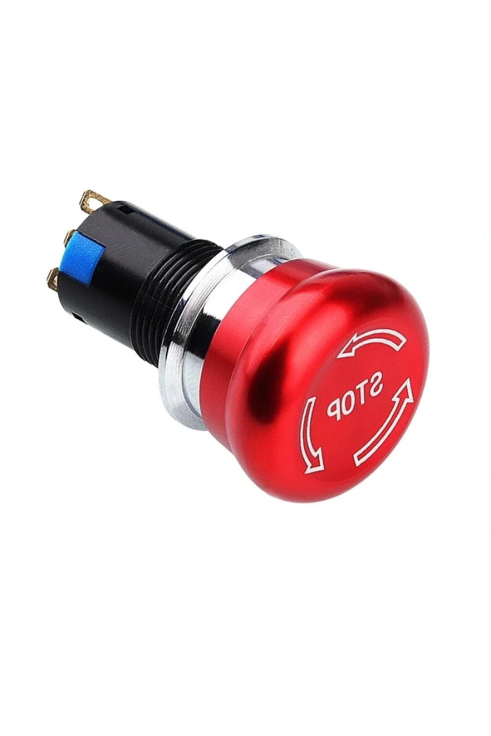 16M-Q1 16mm Metal Acil Stop Butonu 1NO+1NC - Logolu