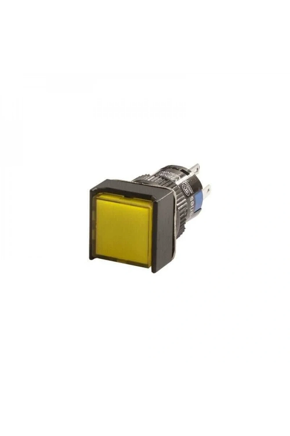16mm 24V Sarı Anahtarlı Kare Buton CD-AF-11DZ/24V/Y