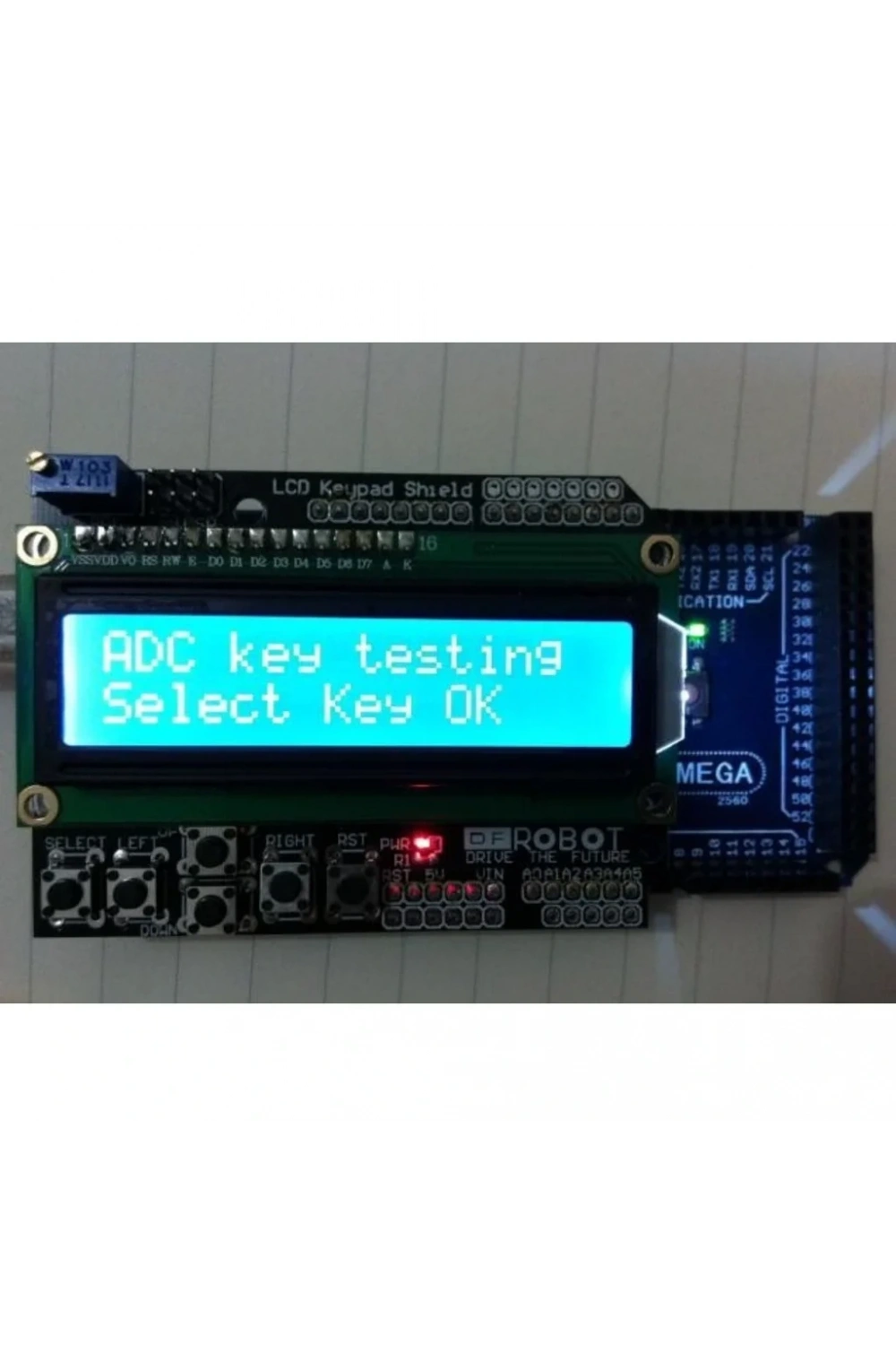 16x2 LCD Ekran ve Tuş Takım 1602 LCD Keypad Shield