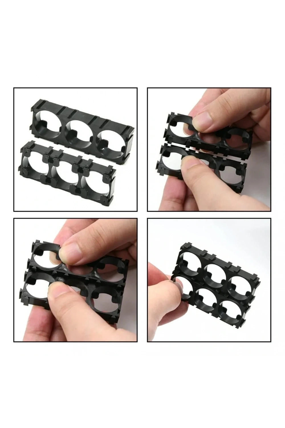 18650 Li-ion Pil Tutucu Braket 3lü