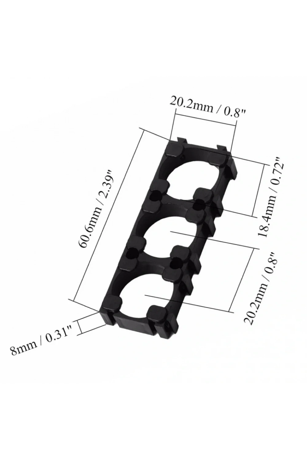 18650 Li-ion Pil Tutucu Braket 3lü