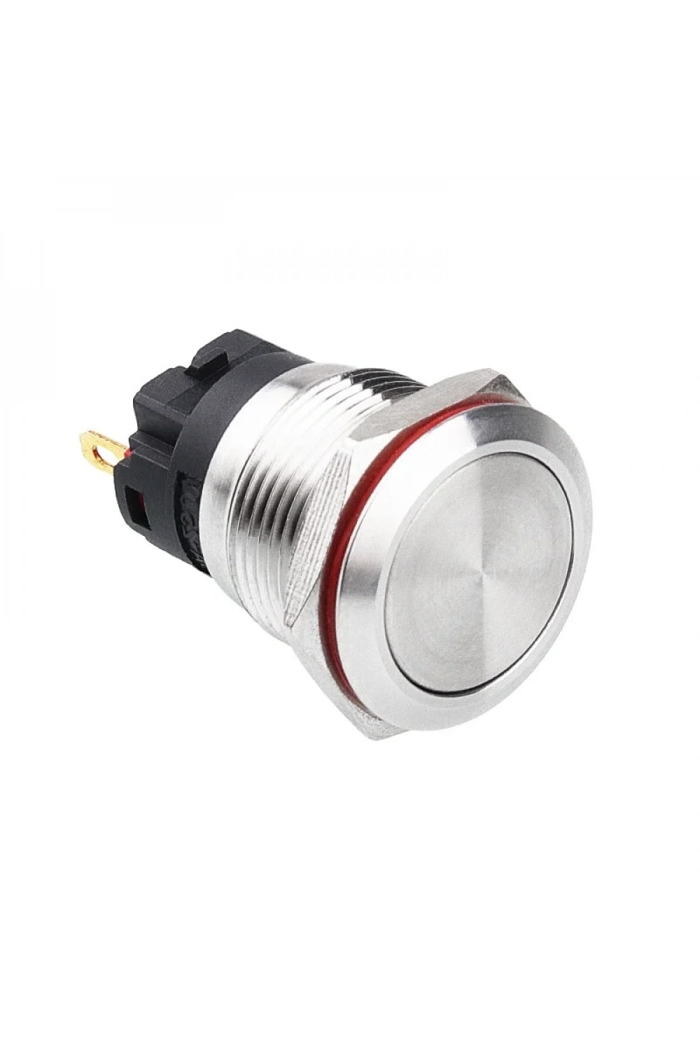 WD19A-P1 19mm Düz Yaylı Metal Buton