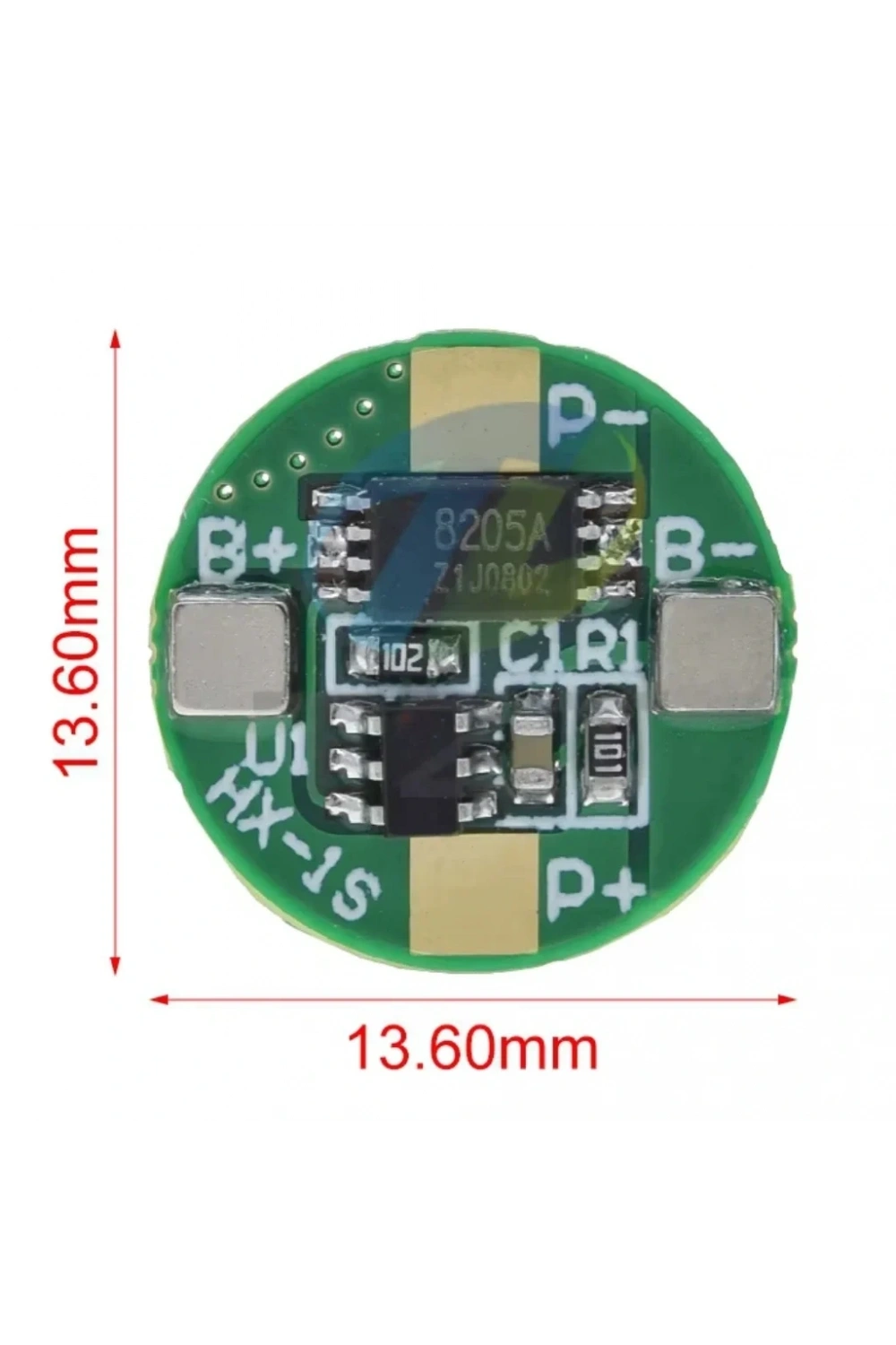 1S 2.5A BMS 3.7V 18650 Lityum Pil Şarj Koruma Devresi