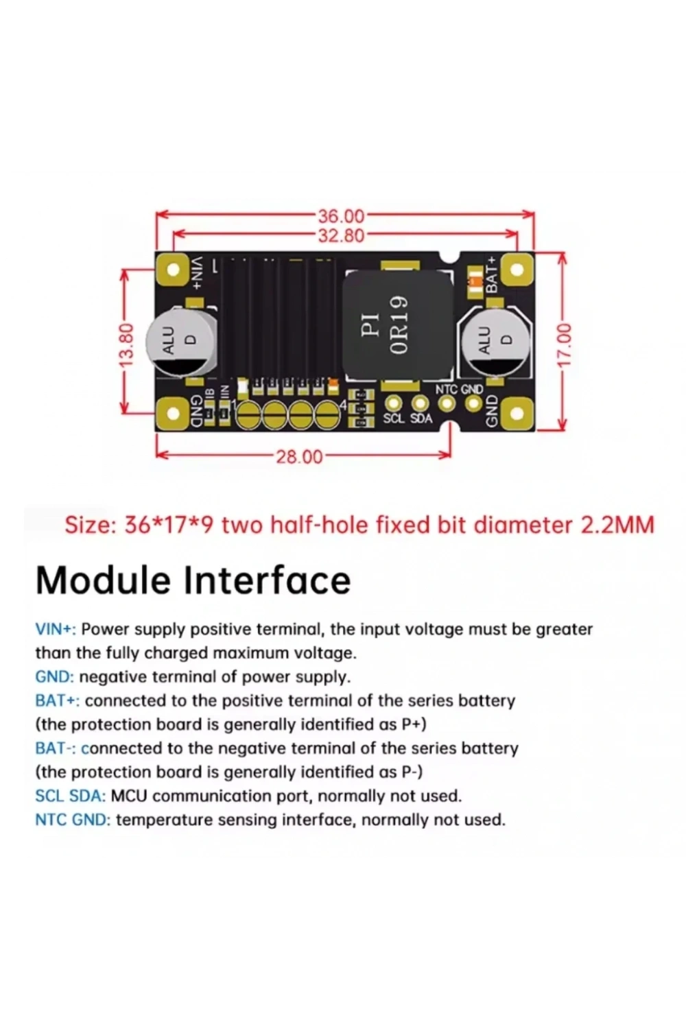 1S-2S-3S-4S Lityum Pil Şarj Modülü Voltaj Düşürücü 3A 40W
