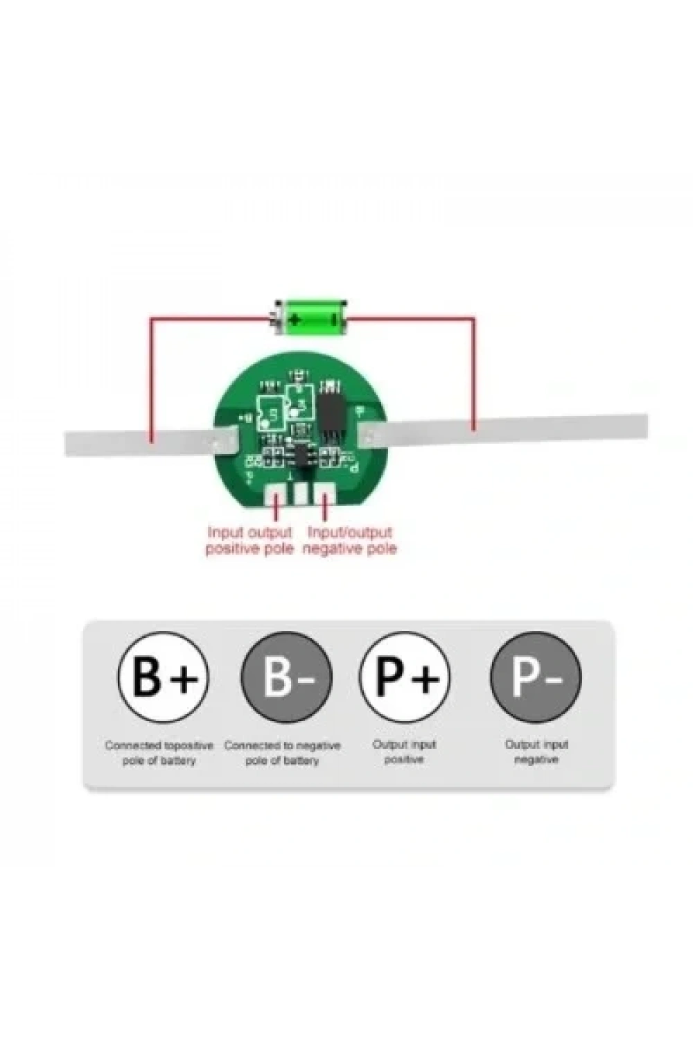 1S 3.2V 3A LifePO4 BMS Batarya Koruyucu Balans Devresi