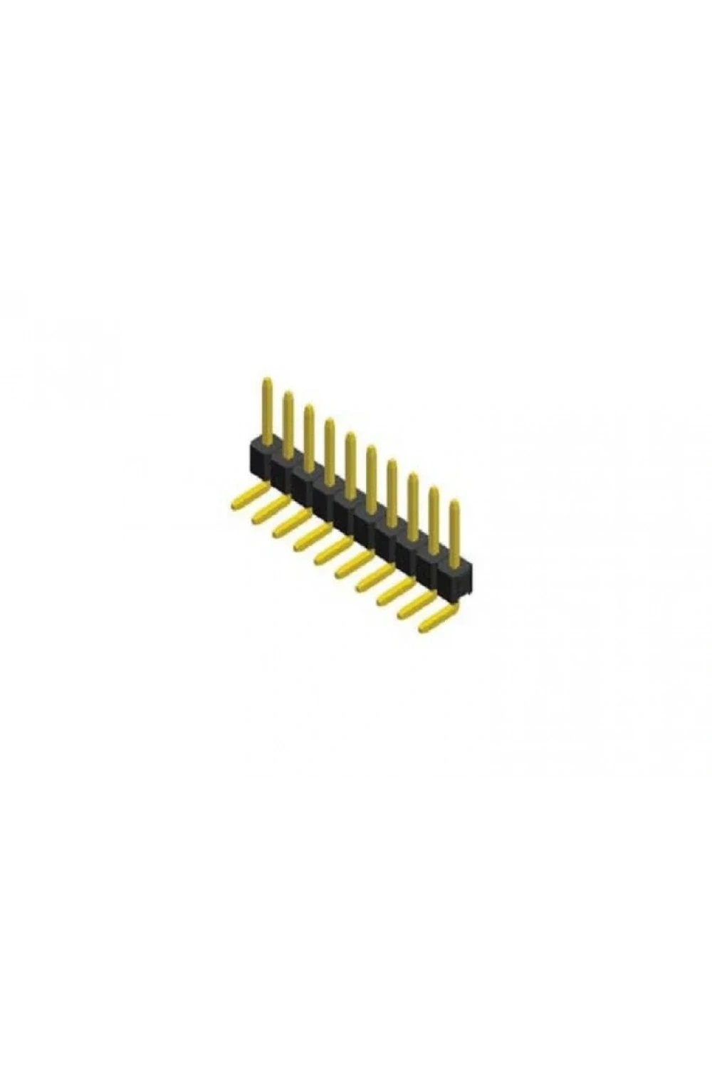 1x10 Erkek Pin Header 2.54mm 90 Derece