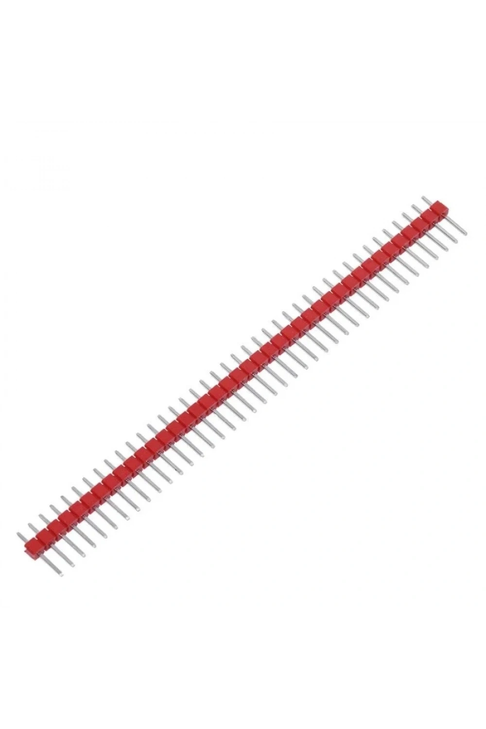 1x40 Erkek Header 40 Pin 2.54mm 180 Derece - Kırmızı