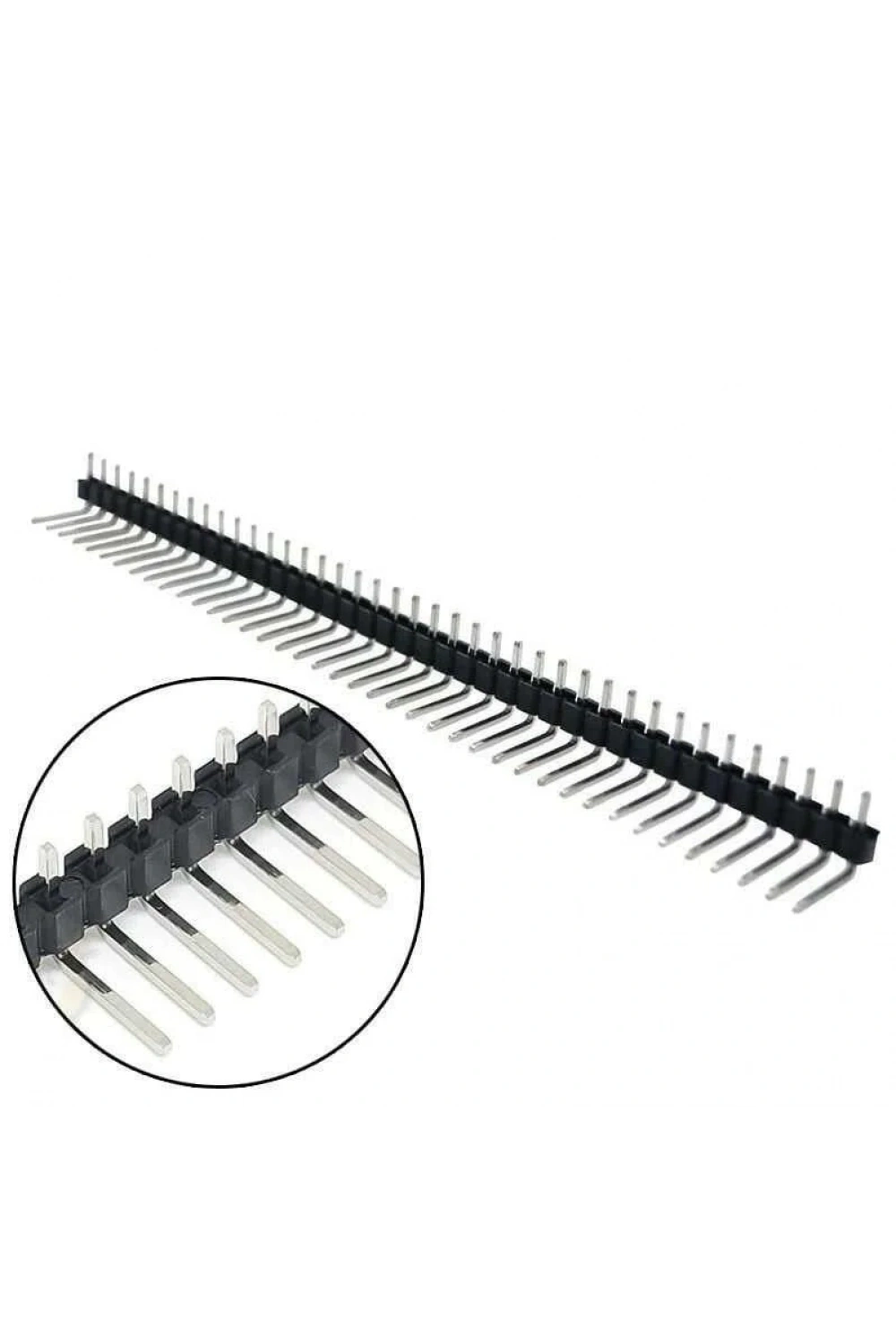 1x40 Erkek Header 40 Pin 2.54mm 90 Derece