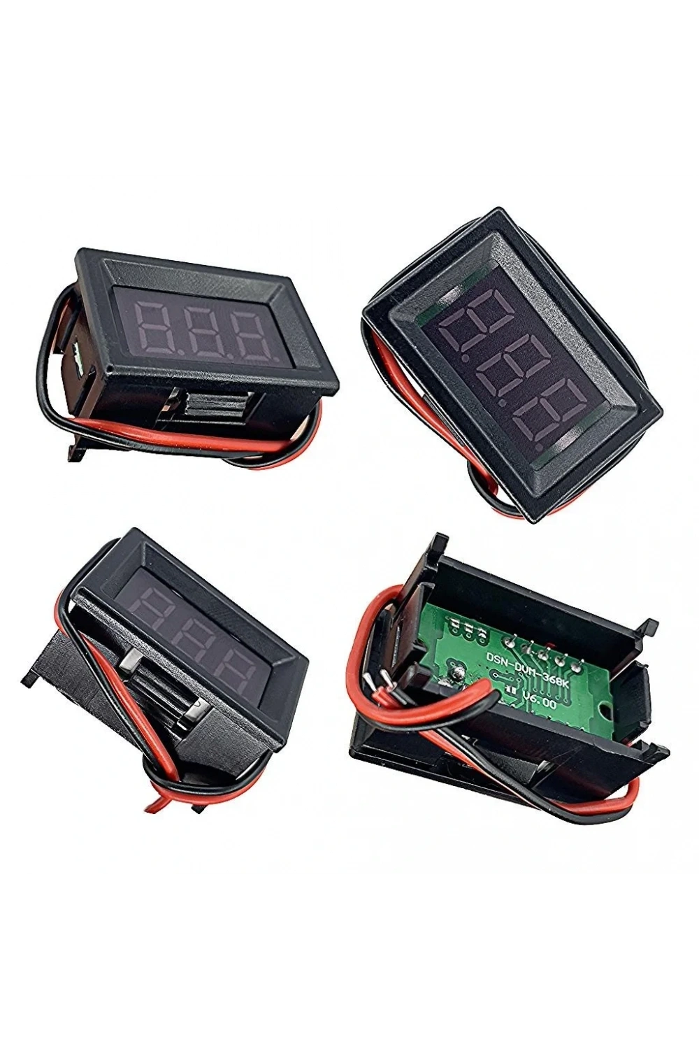 2 Kablolu Dijital Voltmetre 0.36 inç DC 2.4-30V