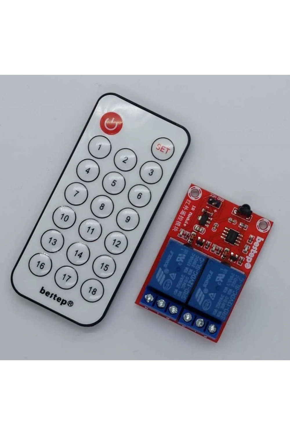2 Kanal IR Kumandalı Röle Kartı 12 Volt