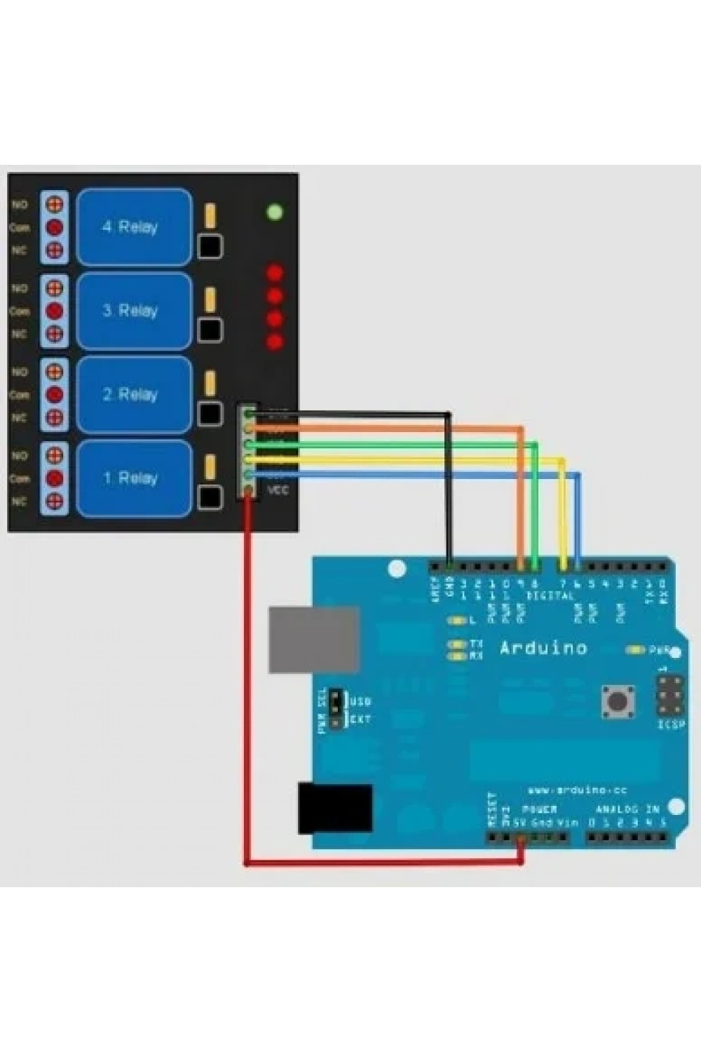 2 Kanallı 12V Röle Kartı