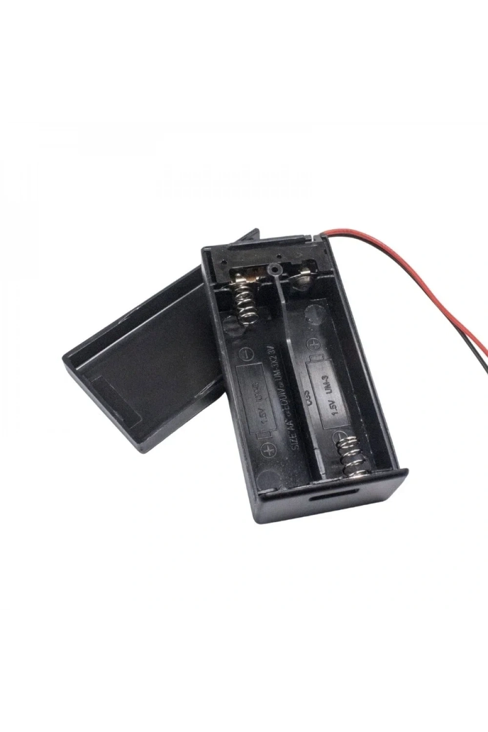 2li AA Pil Yuvası - JSH PH-2.0 Anahtarlı ve Kapaklı