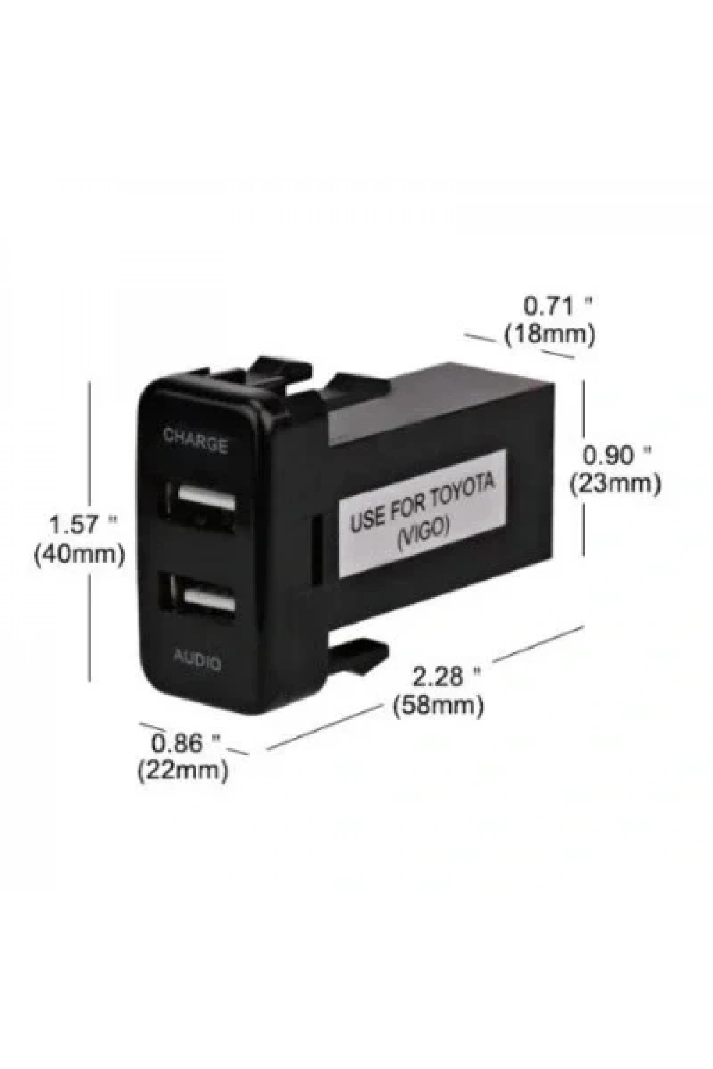 2li USB Şarj Soket Paneli - Şarj + Ses