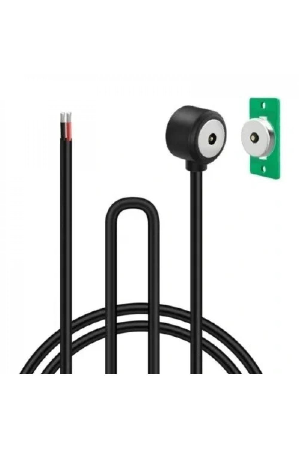 2-Pin 15mm 90C Kablolu PCBli Pogo Pin Manyetik Konnektör Takımı