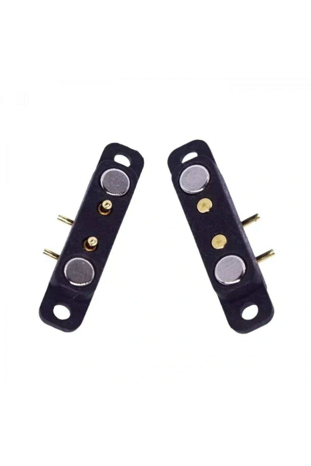2-Pin 2.54mm 90C Pogo Pin Manyetik Konnektör Takımı - Kulaklı