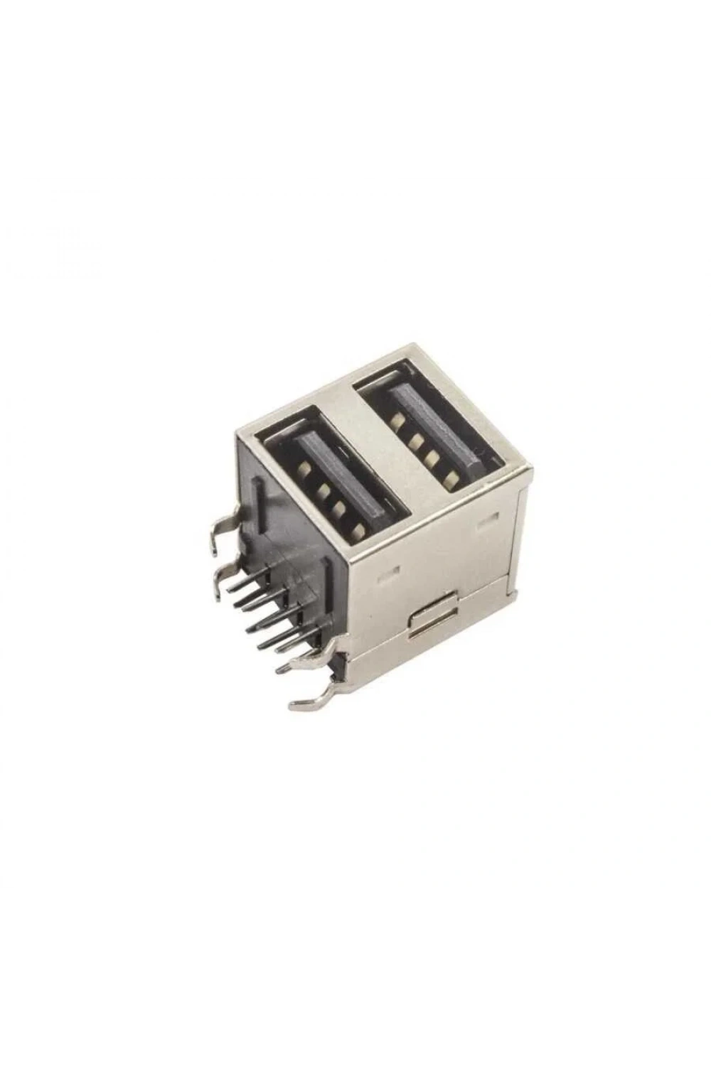 2 Port USB-A 2.0 Dişi Konnektör PCB Tipi