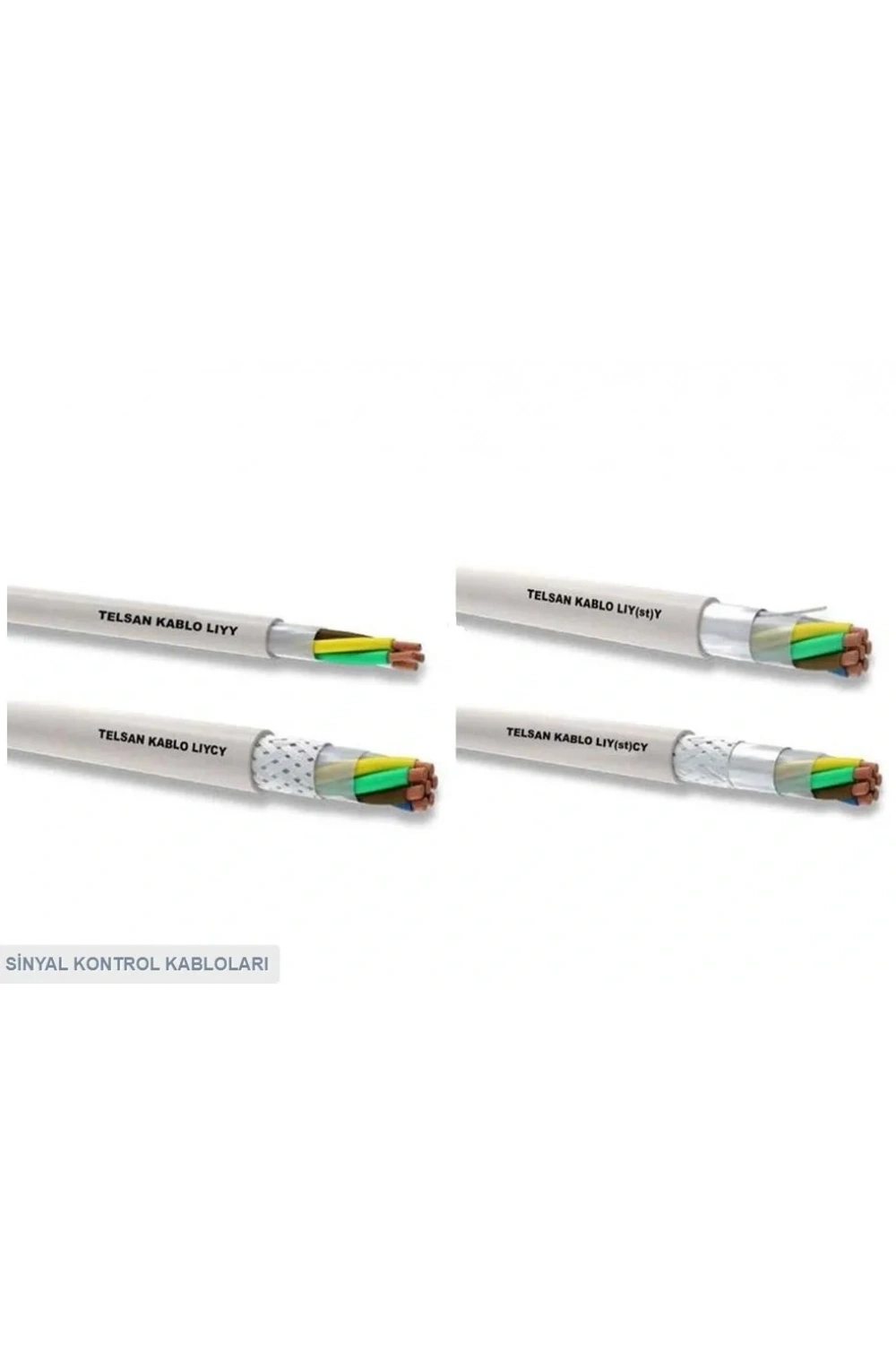 2 x 1.00mm Sinyal Kontrol Kablosu 1m LIYCY
