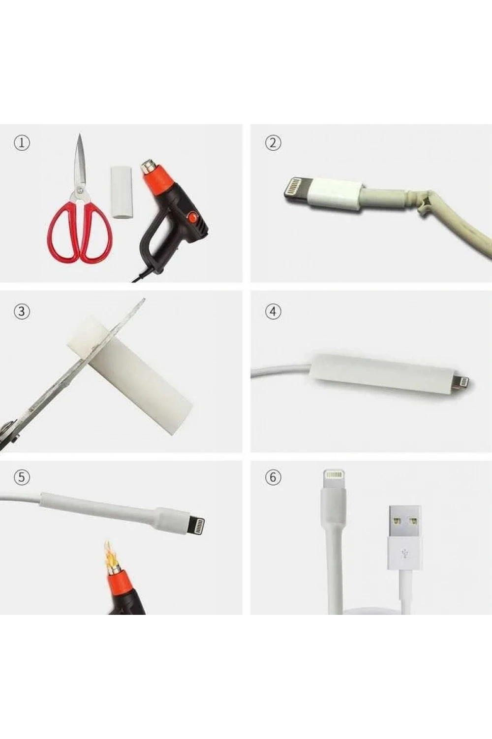 20 Parça Iphone/Android Kablosu Koruyucu Makaron Seti