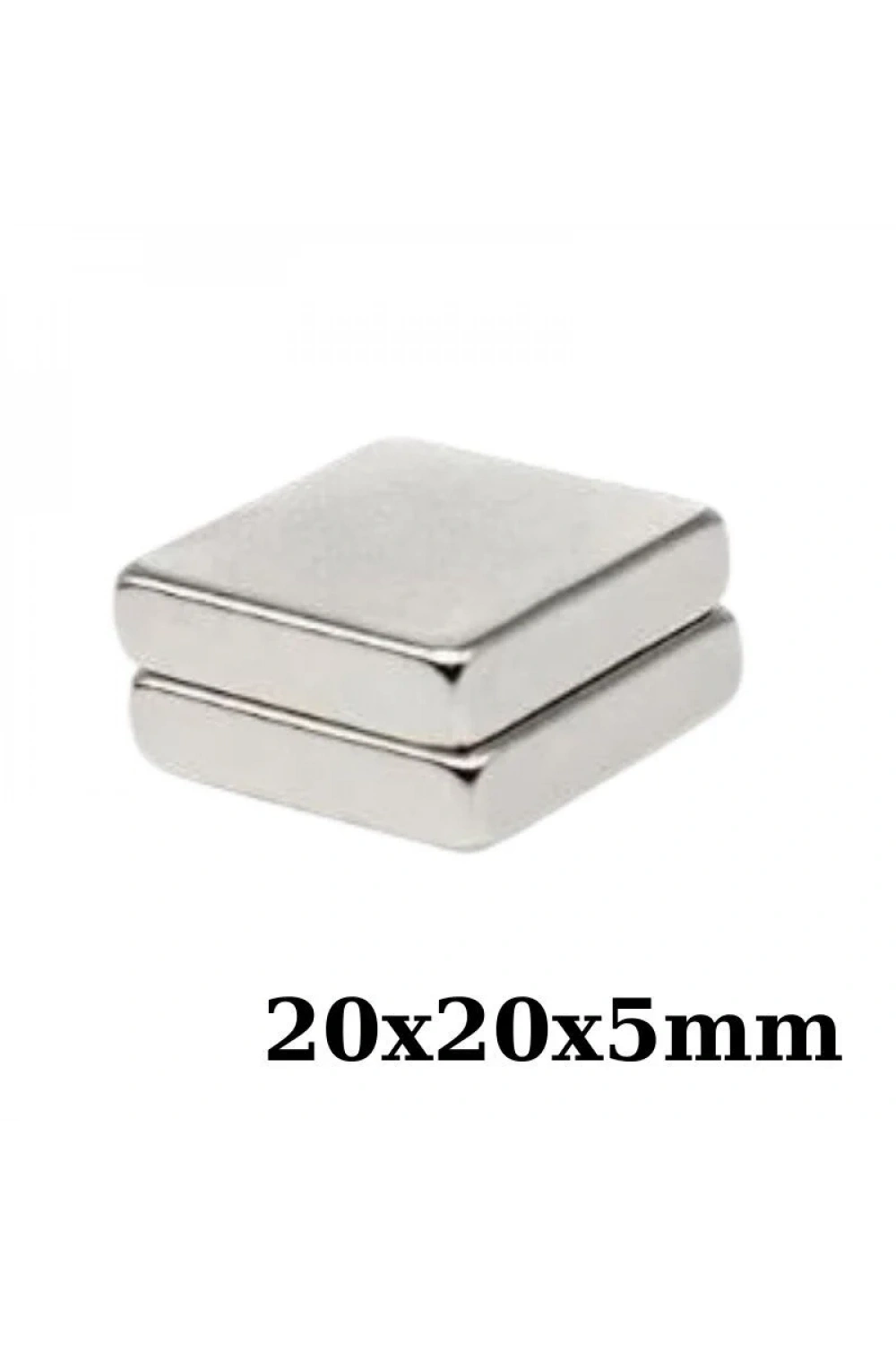 20x20x5mm Neodyum Güçlü Mıknatıs - Neodim Magnet