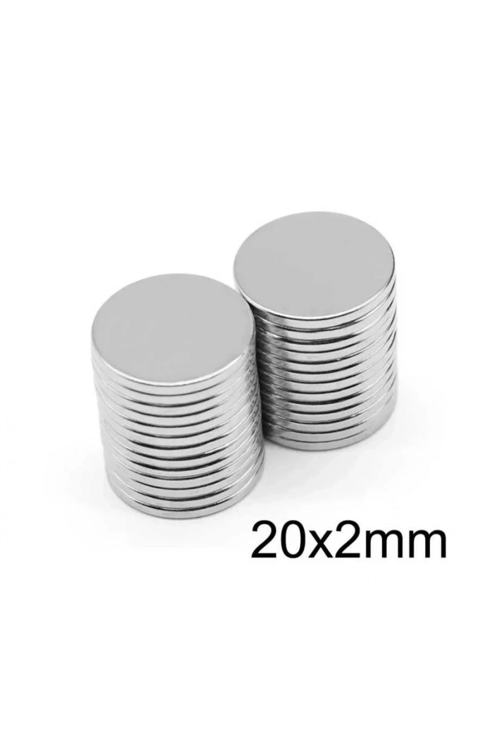 20X2mm Neodyum Güçlü Mıknatıs - Neodim Magnet