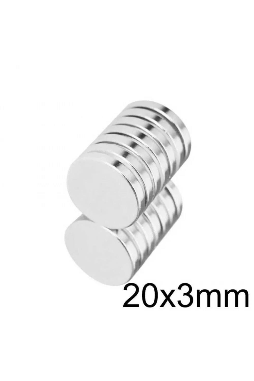 20X3mm Neodyum Güçlü Mıknatıs - Neodim Magnet