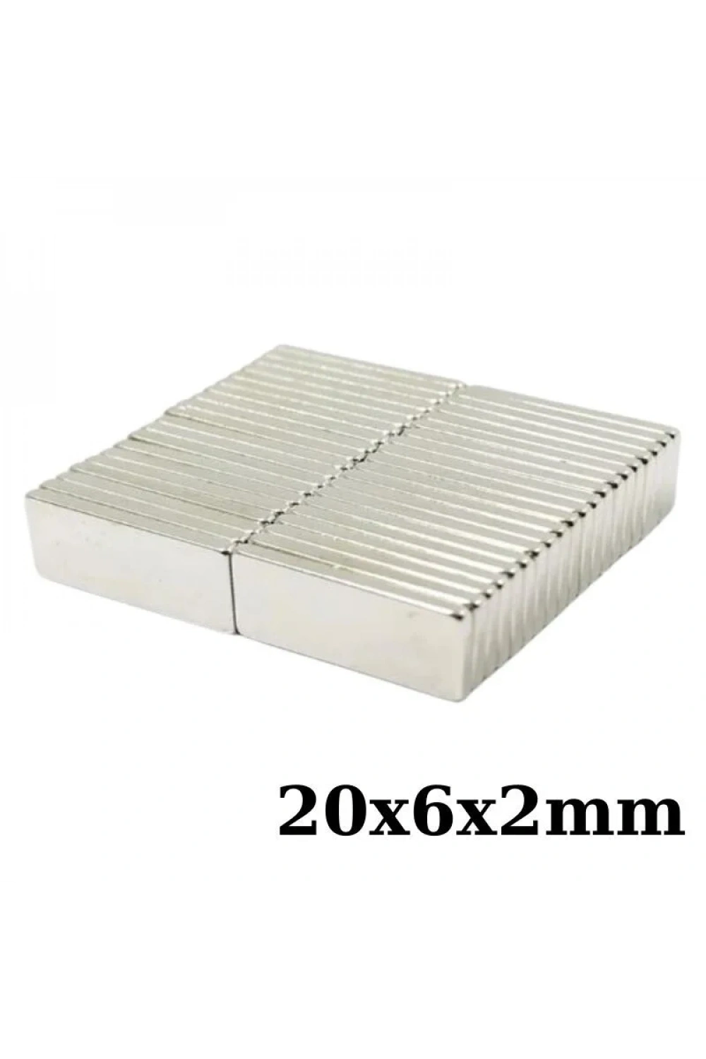 20x6x2mm Neodyum Güçlü Mıknatıs - Neodim Magnet
